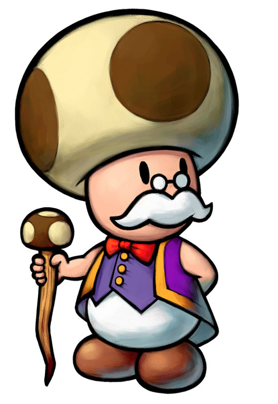 Toadsworth Art from Mario & Luigi: Partners in Time