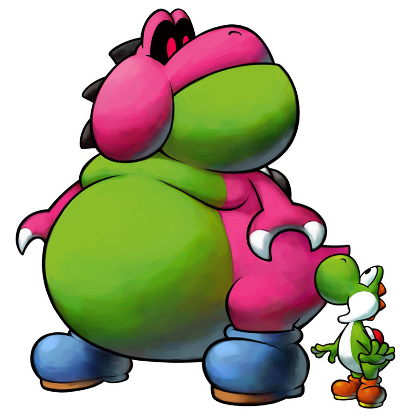 Yoob & Yoshi Art from Mario & Luigi: Partners in Time