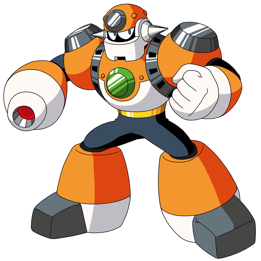 Concrete Man Art from Mega Man 9