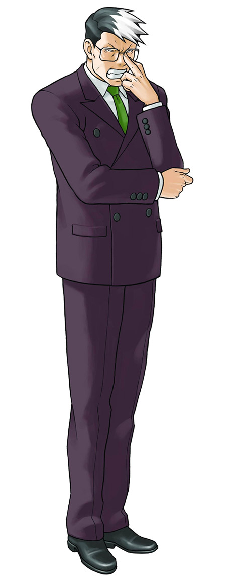 Dr. Turner Grey Art from Phoenix Wright: Ace Attorney Justice for All