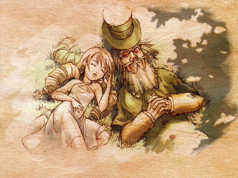Cornelia & Gepetto Resting Art from Shadow Hearts: Covenant