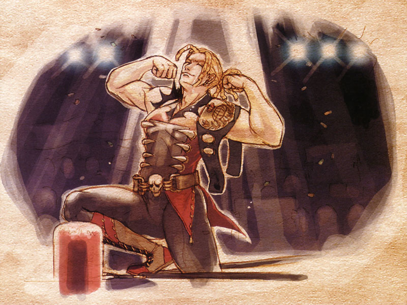 Joachim Flexing Muscles Art from Shadow Hearts: Covenant
