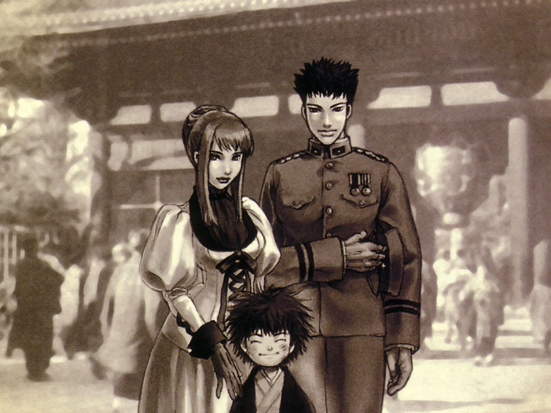 Karin, Ben, & Yuri Family Photo Art from Shadow Hearts: Covenant