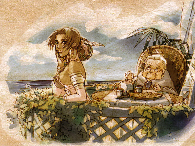 Lucia & Carla Having Tea Art from Shadow Hearts: Covenant