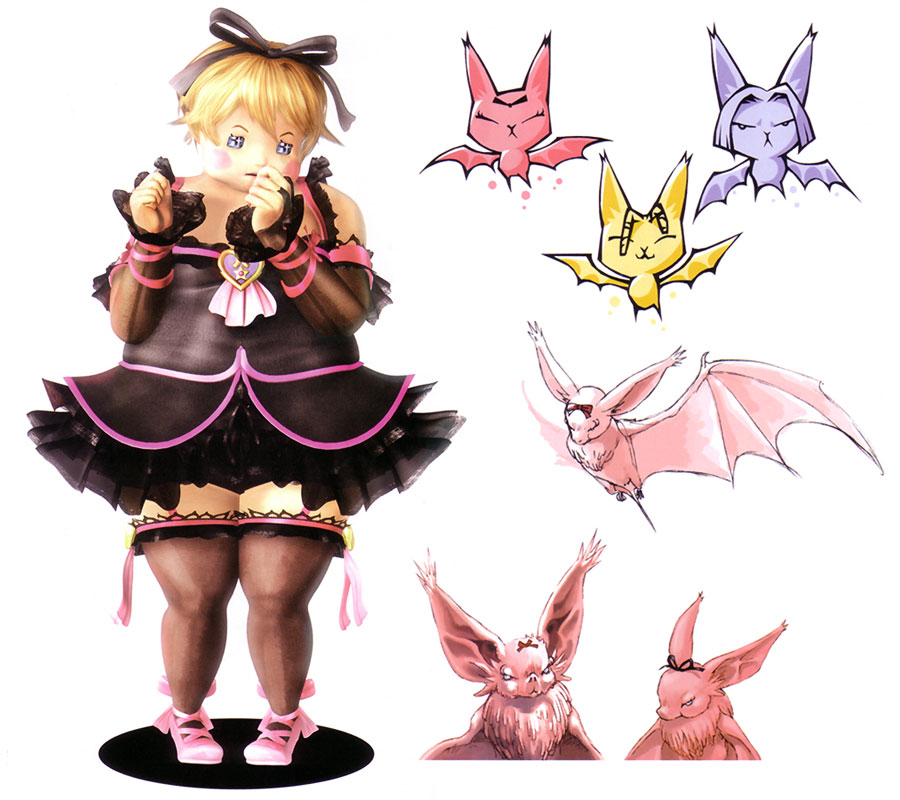 Hilda Curvy & Bat Forms Art from Shadow Hearts: From The New World