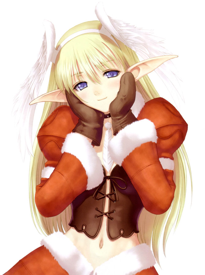 Elwyn in Christmas Clothes Art from Shining Tears