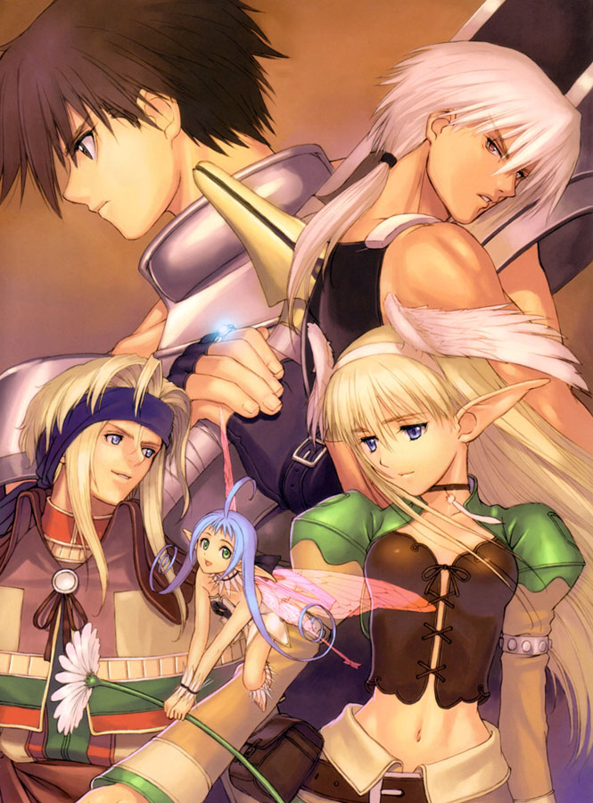 Main Characters Art from Shining Tears