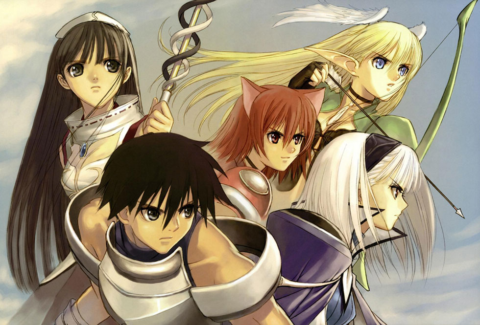 Main Characters Faces Art from Shining Tears