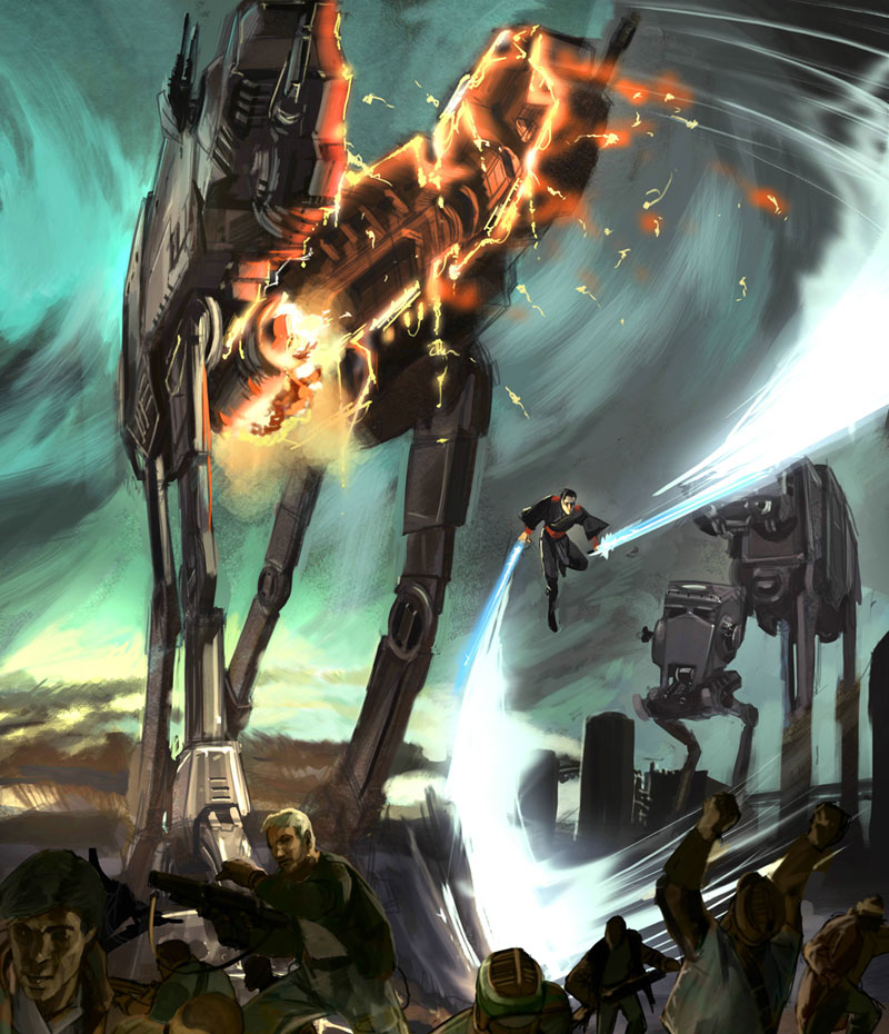 AT-AT walker Art from Star Wars: The Force Unleashed