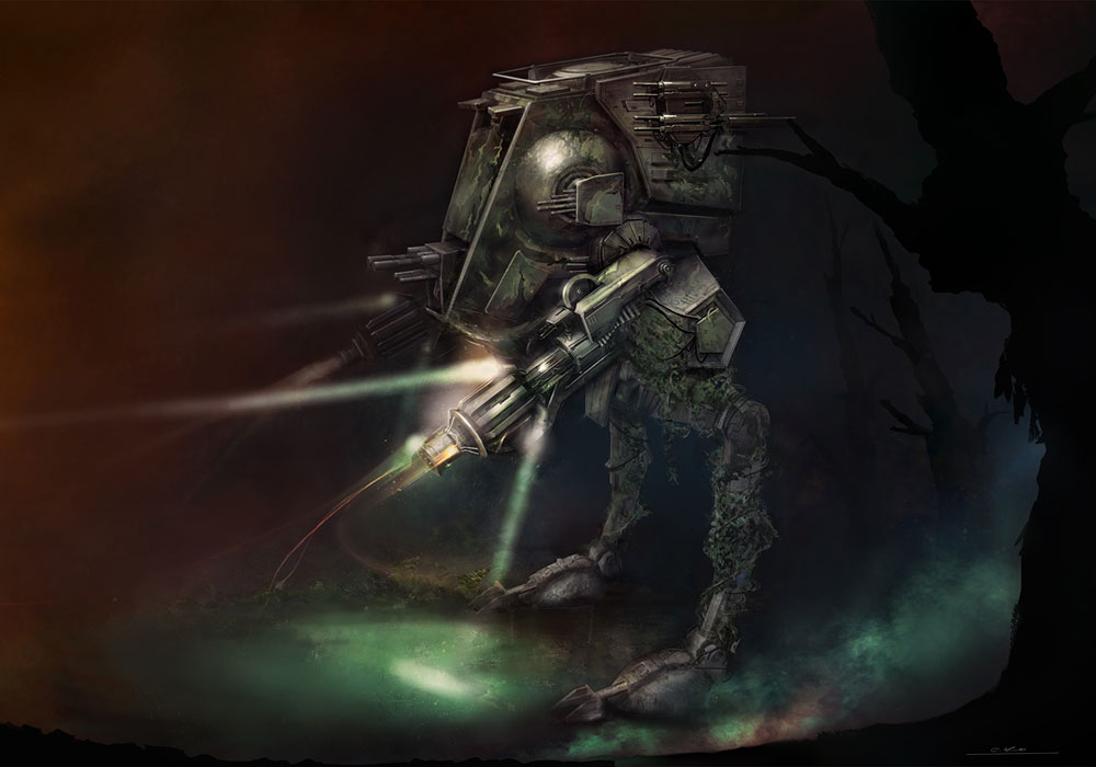 AT-ST walker Art from Star Wars: The Force Unleashed