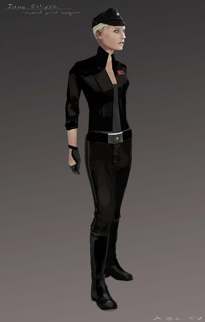 Rogue Shadow Pilot - Juno Eclipse Art from Star Wars: The Force Unleashed