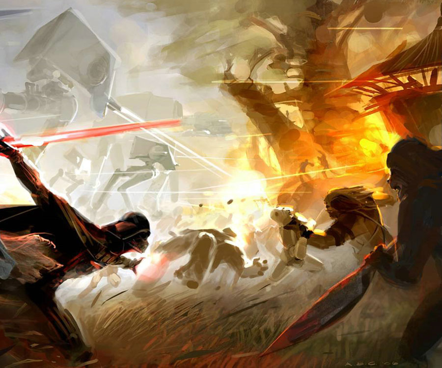 Kashyyyk Battle Art from Star Wars: The Force Unleashed