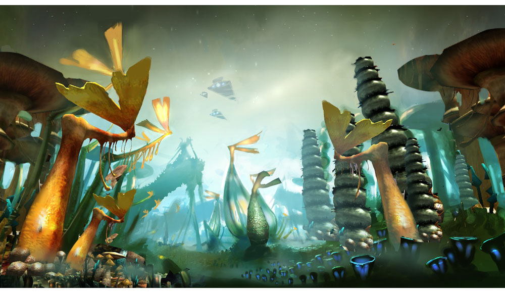 Environment Flora Concept Art from Star Wars: The Force Unleashed