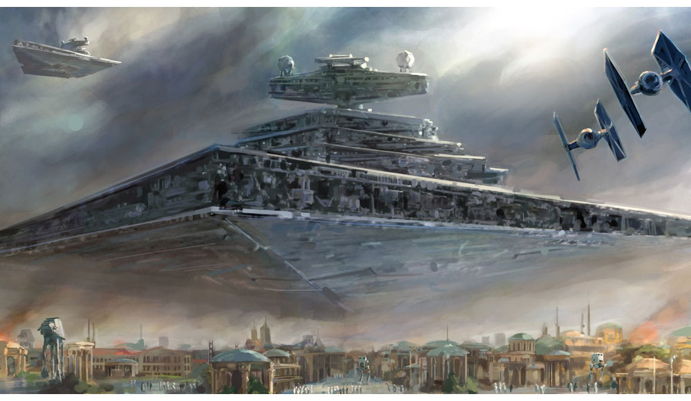 Star Destroyer Art from Star Wars: The Force Unleashed