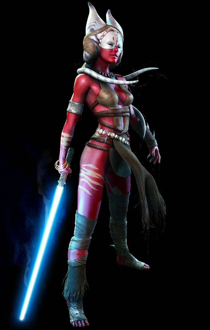 Jedi Shaak Ti CG Art from Star Wars: The Force Unleashed