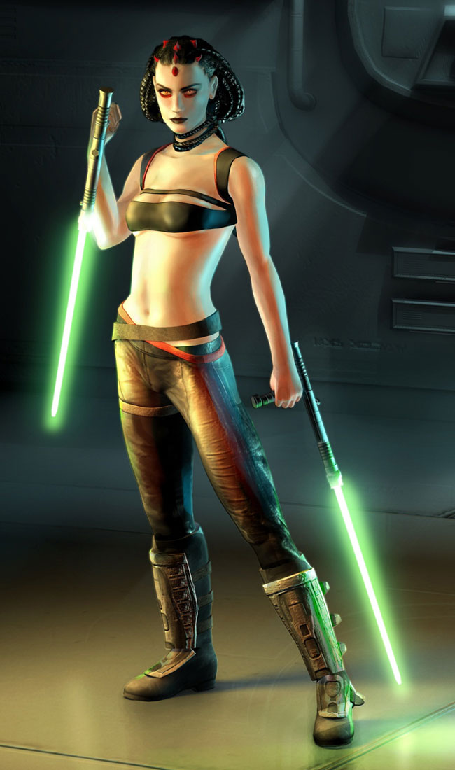 Zabrak Jedi Padawan - Maris Brood Art from Star Wars: The Force Unleashed