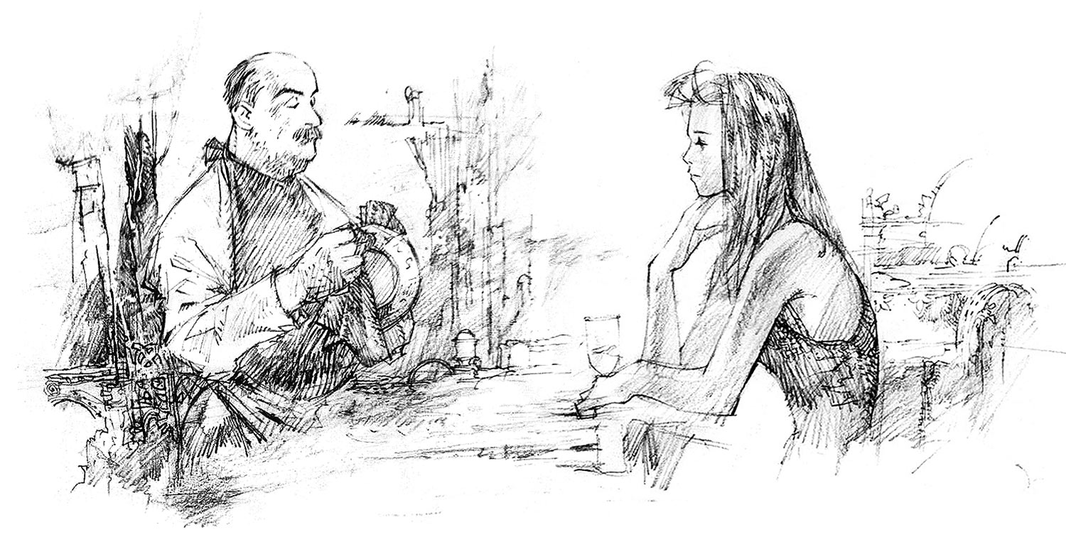Callo Bar Sketch from Vagrant Story