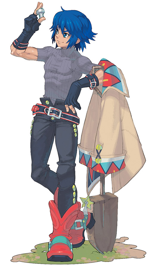 Dean Stark & Shovel Art from Wild Arms 5