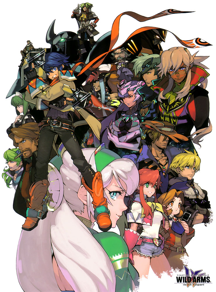 Main Characters Illustration from Wild Arms 5