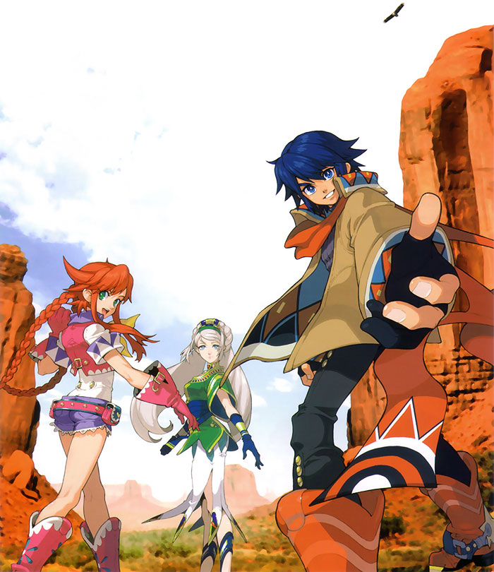 Rebecca, Avril, & Dean Art from Wild Arms 5