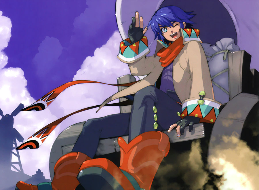 Dean on Covered Wagon Art from Wild Arms 5