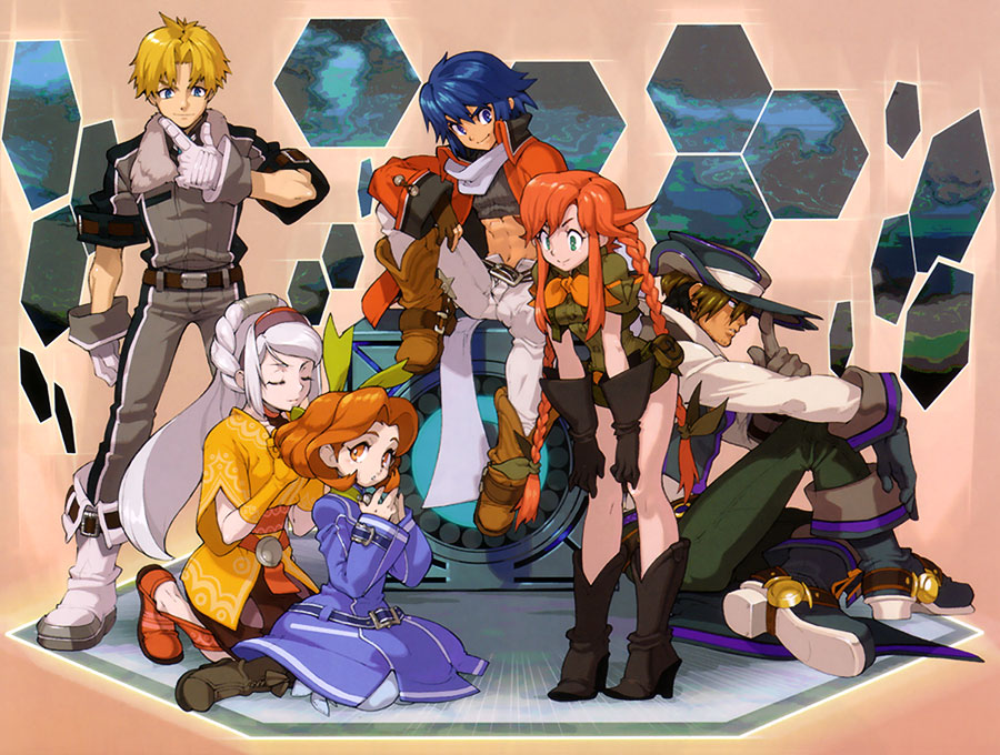 Main Characters Art from Wild Arms 5