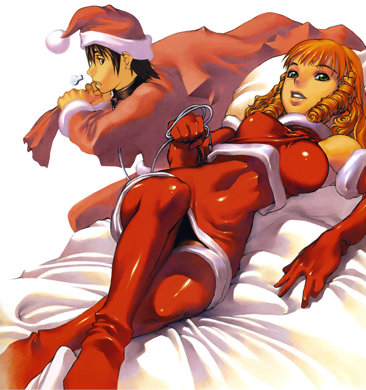 Joan Kartright in Christmas Outfit Art from War of Genesis III