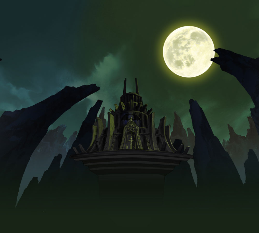 Background Illustration With Moon Art from Disgaea 3: Absence of Justice