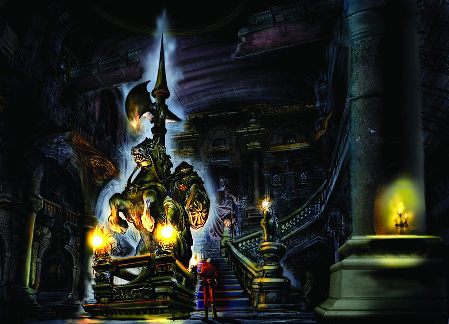Castle Staircase Art from Devil May Cry