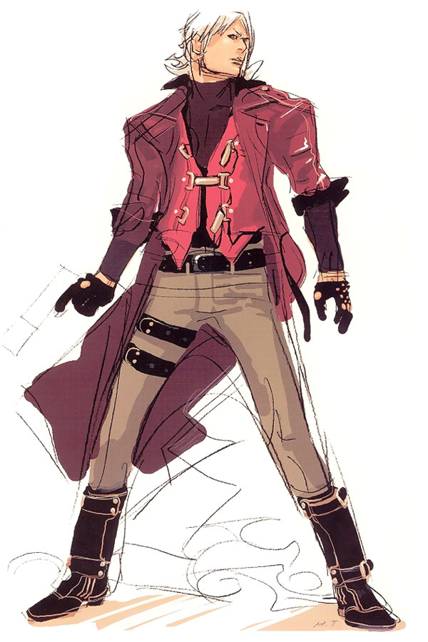 Dante Rough Concept Art from Devil May Cry