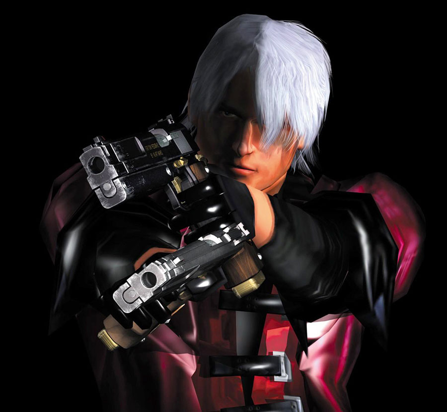 Dante With Ebony & Ivory Art from Devil May Cry