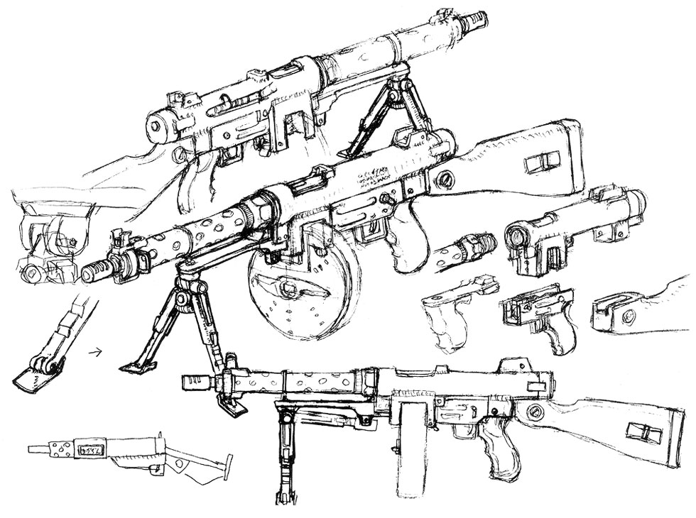 Machine Gun Art from Devil May Cry