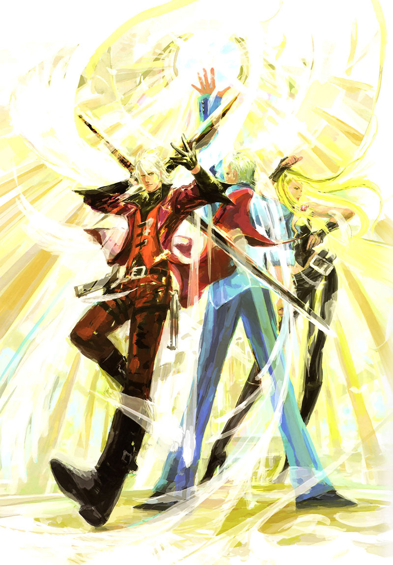 Dante & Trish Illustration from Devil May Cry