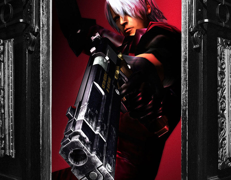Dante in Window Art from Devil May Cry