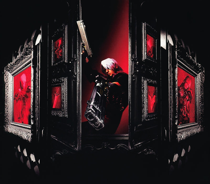 Dante in Window Art from Devil May Cry