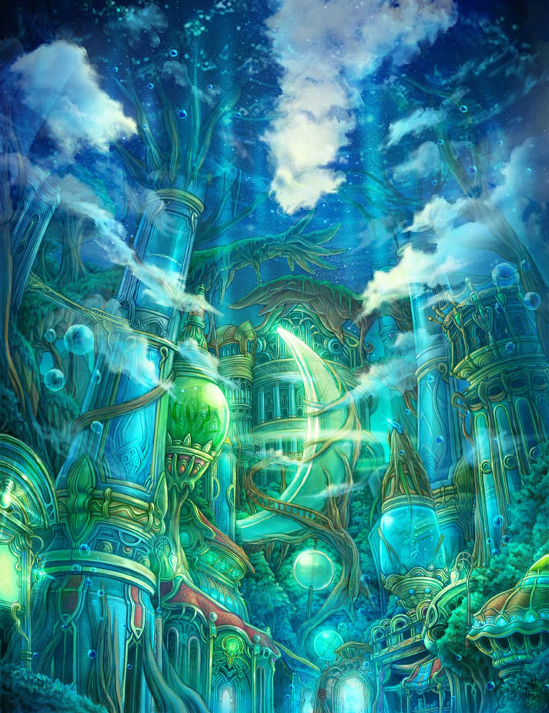 Environment Illustration from Eternal Sonata