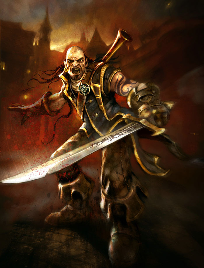 Evil Male Hero Art from Fable II