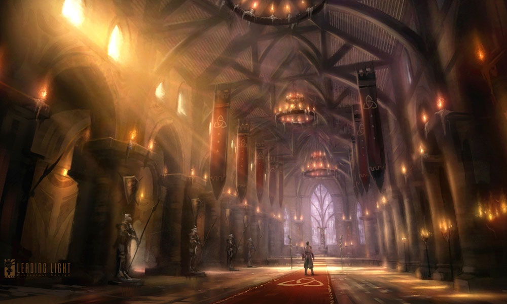 Fairfax Castle Throne Hall Art from Fable II