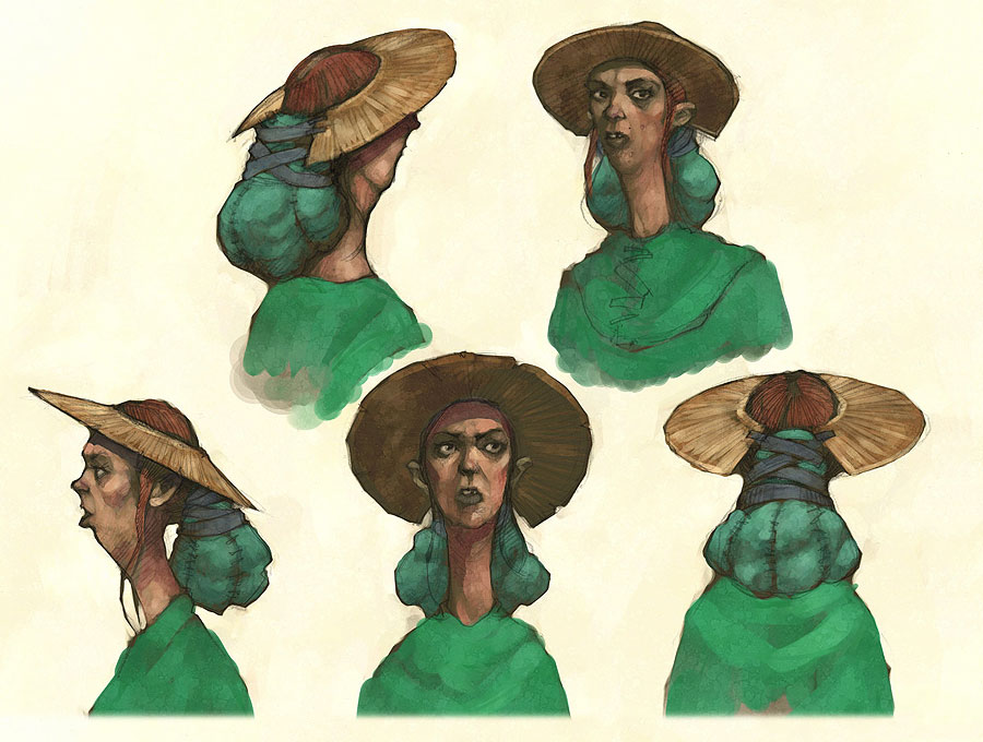 Straw Hat Concept Art from Fable II