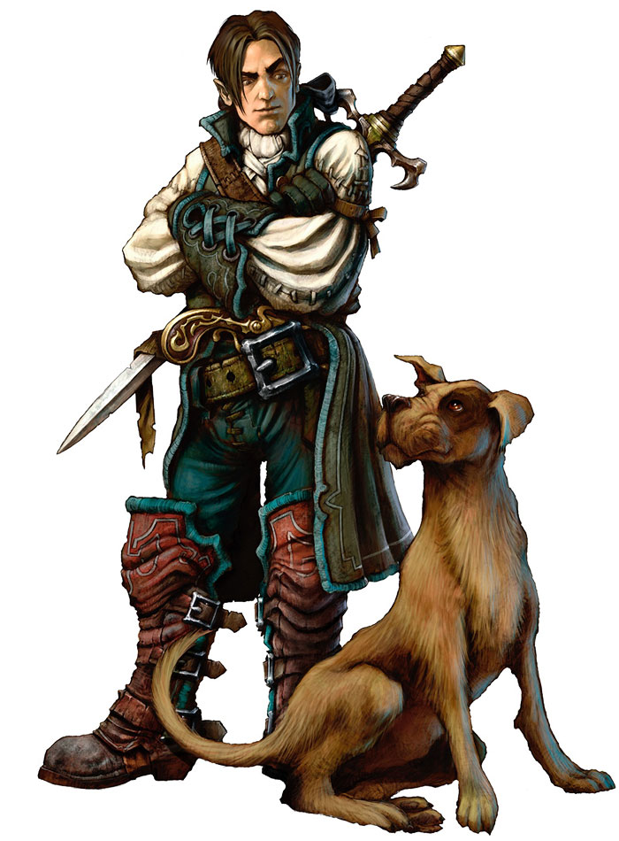 Hero & Dog Art from Fable II