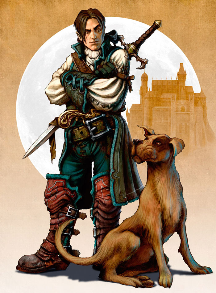 Hero & His Dog Art from Fable II