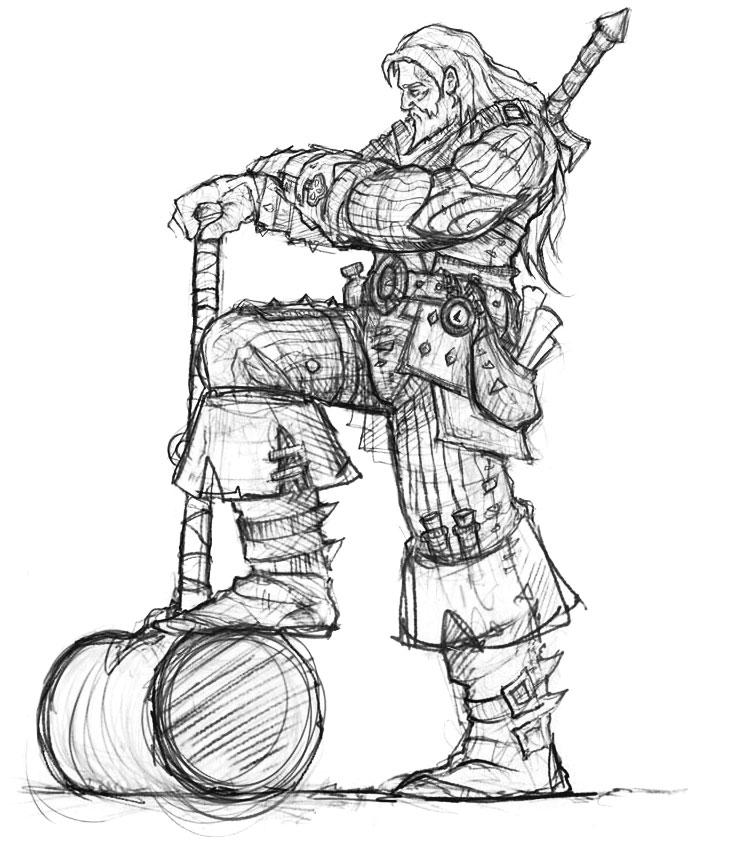 Hero Sketch from Fable II