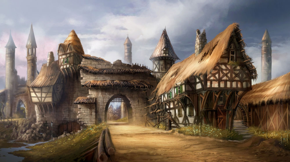 Village Art from Fable II