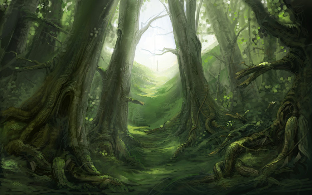 Woods Trail Art from Fable II