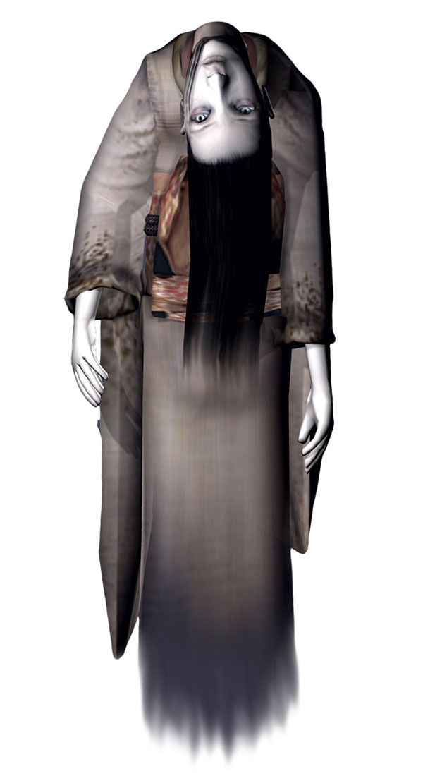 Broken Neck Woman Art from Fatal Frame