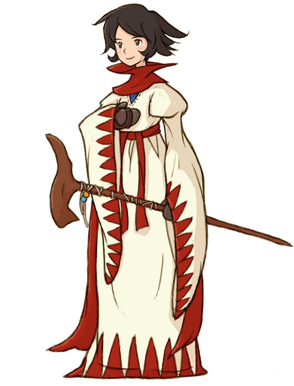 Hume White Mage Art from Final Fantasy Tactics A2
