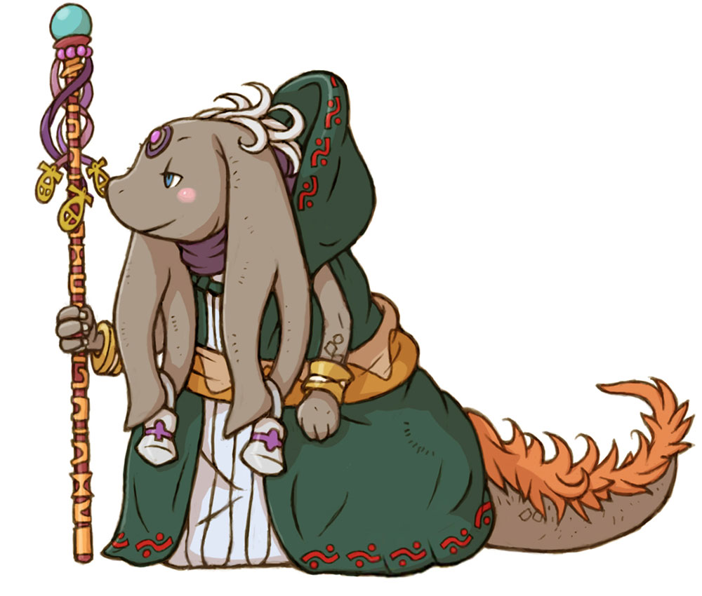 Nu Mou Arcanist Art from Final Fantasy Tactics A2