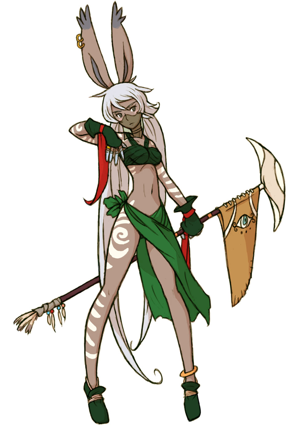 Viera Elementalist Art from Final Fantasy Tactics A2
