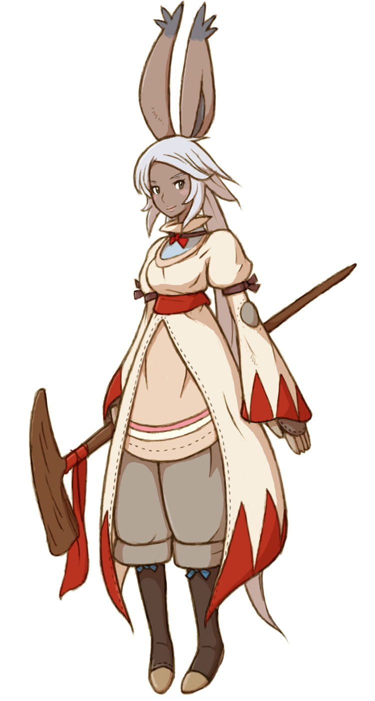 Viera White Mage Art from Final Fantasy Tactics A2