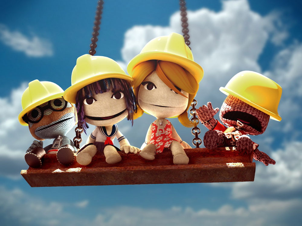 Sack Characters Promo Art from LittleBigPlanet